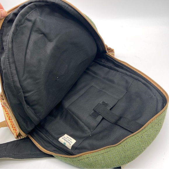 Handmade Hemp Cotton Multi-pocket Backpack - Picture 7 of 10